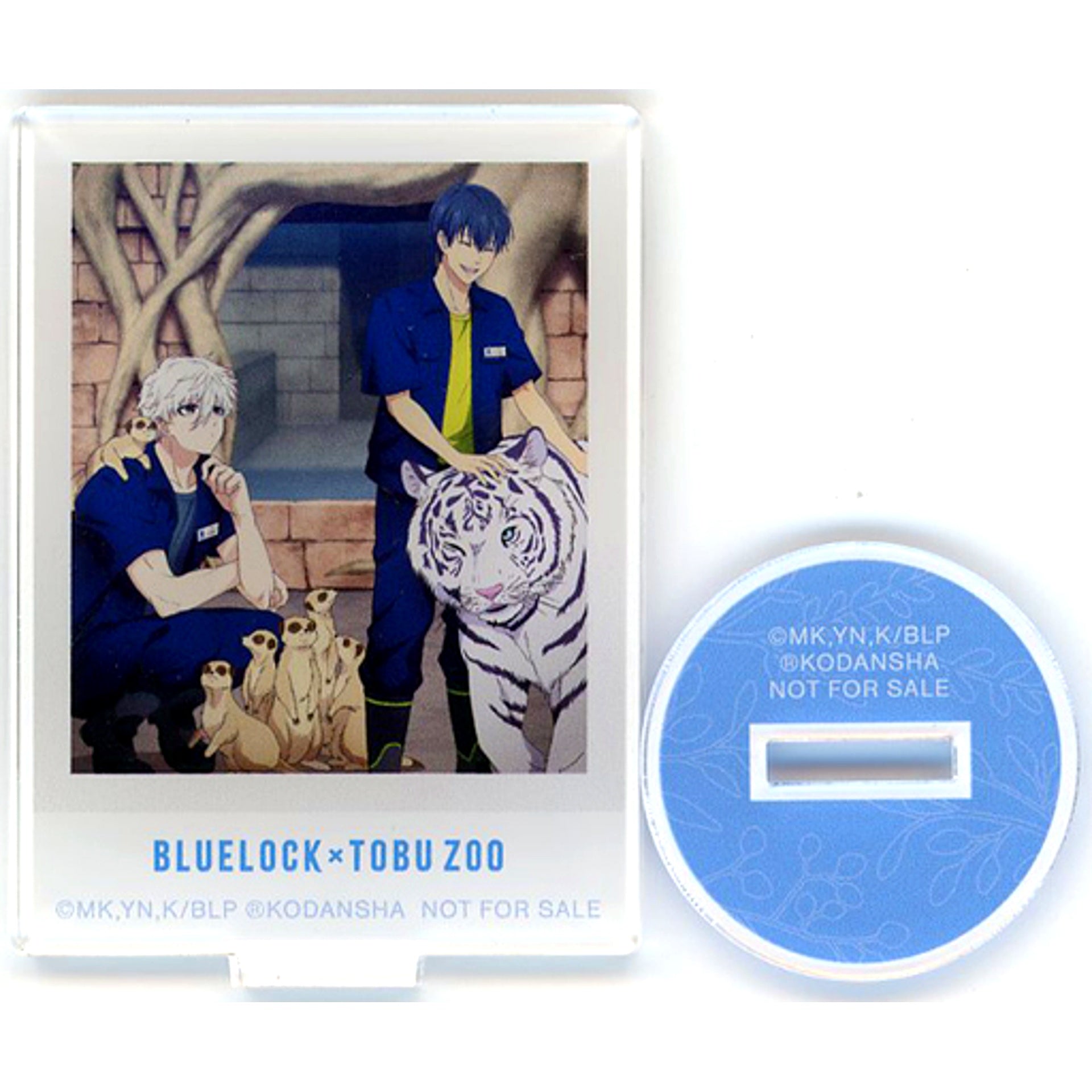 Yoichi Isagi & Seishiro Nagi Zookeeper Ver. Blue Lock x Tobu Zoo Illustration Trading Acrylic Stand Event Ltd BOX Bonus Item [USED]