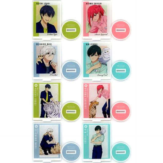 Set of 8 Blue Lock x Tobu Zoo Illustration Zookeeper Ver. Trading Acrylic Stand [USED]