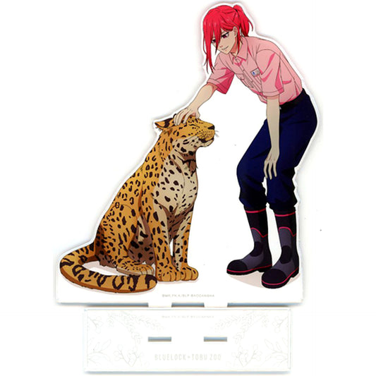 Hyoma Chigiri Illustration Zookeeper Ver. Extra Large Acrylic Stand Blue Lock x Tobu Zoo [USED]