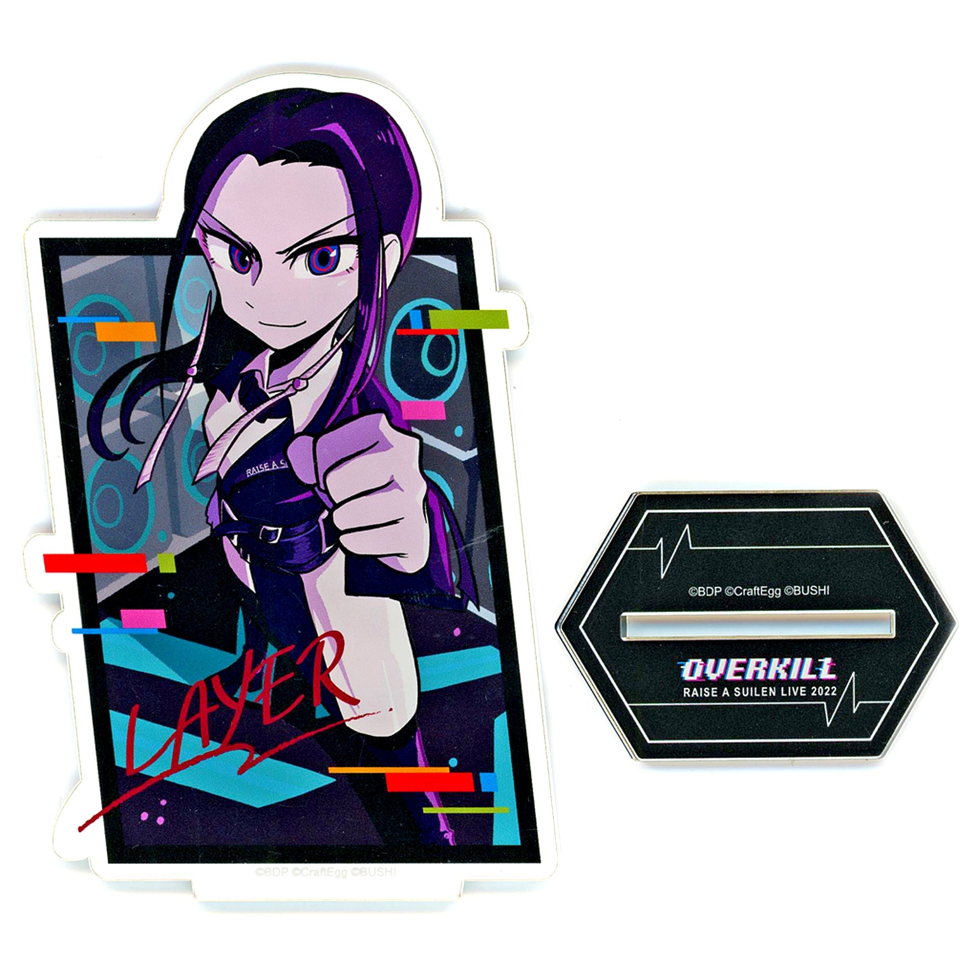 LAYER BanG Dream! RAISE A SUILEN LIVE 2022 OVERKILL Acrylic Stand [USED]