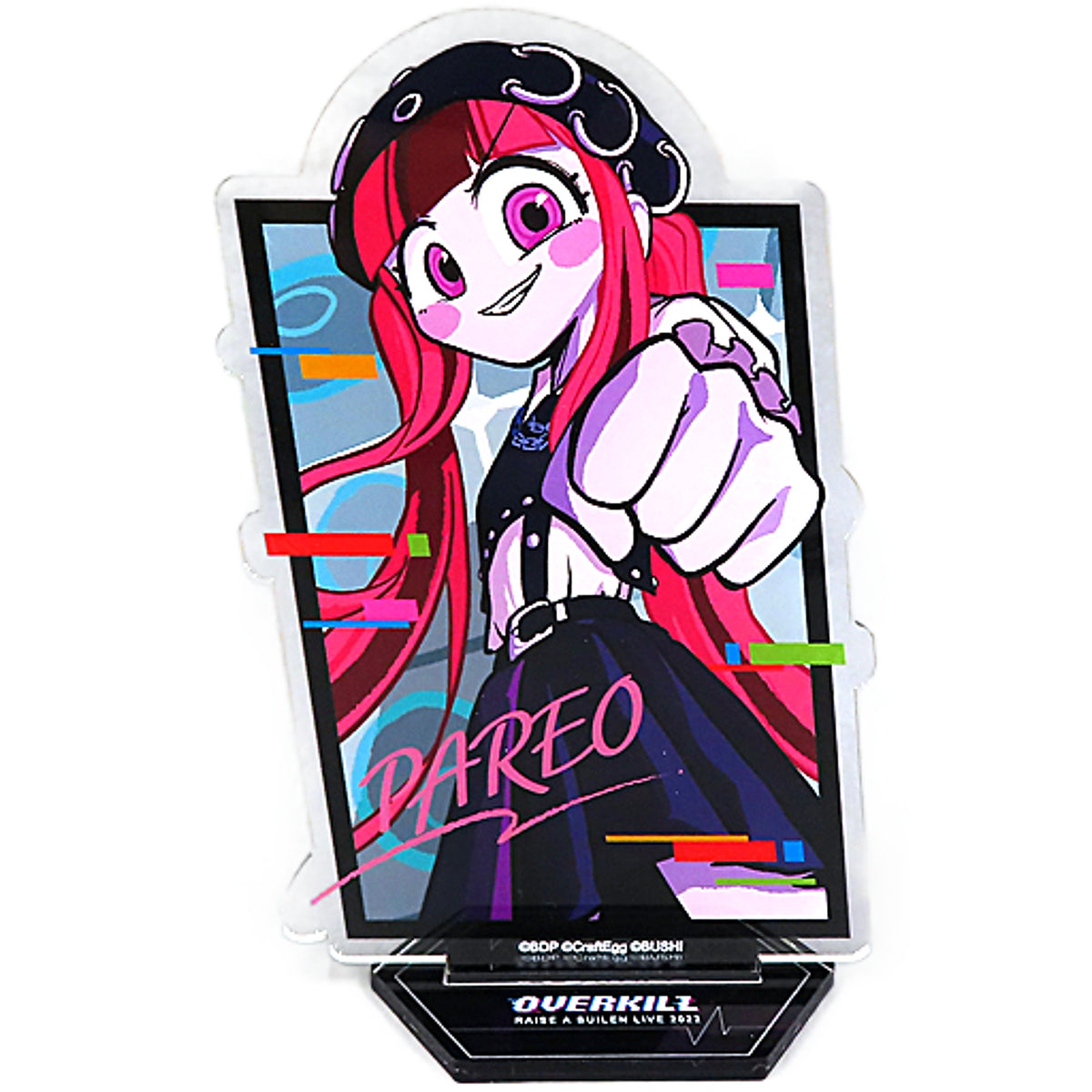 BanG Dream! Reona Nyubara Pareo Acrylic Stand Raise A Suilen Live 2022 Overkill Exclusive Acrylic Stands [USED]