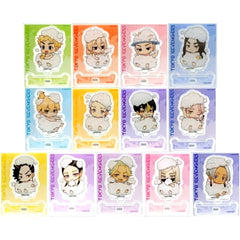 Set of 13 Tokyo Revengers x Gokurakuyu Raku Spa Relax Gokuraku Joto 2nd Trading Acrylic Stand Bath Ver. [USED]