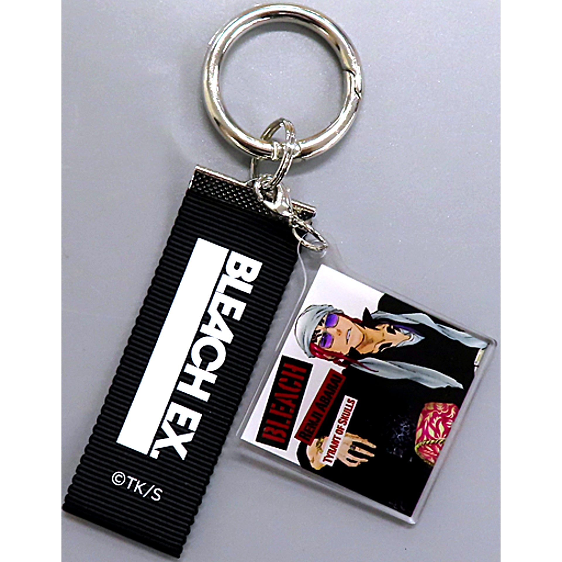 Renji Abarai Bleach 20th Anniversary Exhibition BLEACH EX. Original Record Jacket Keychain Collection [USED]