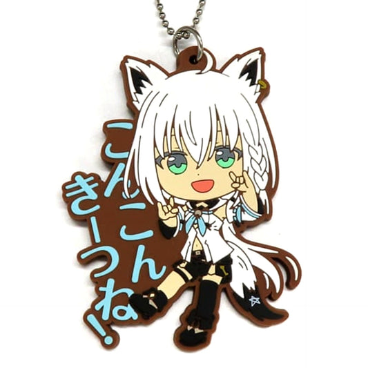 VTuber Hololive Shirakami Fubuki Ichiban Kuji Vol.2 Rubber Charm Kyunchara Illustrations Kyunchara Prize Charm [USED]