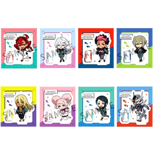 Set of 8 Mobile Suit Gundam: The Witch from Mercury Tokotoko Acrylic Stand [USED]