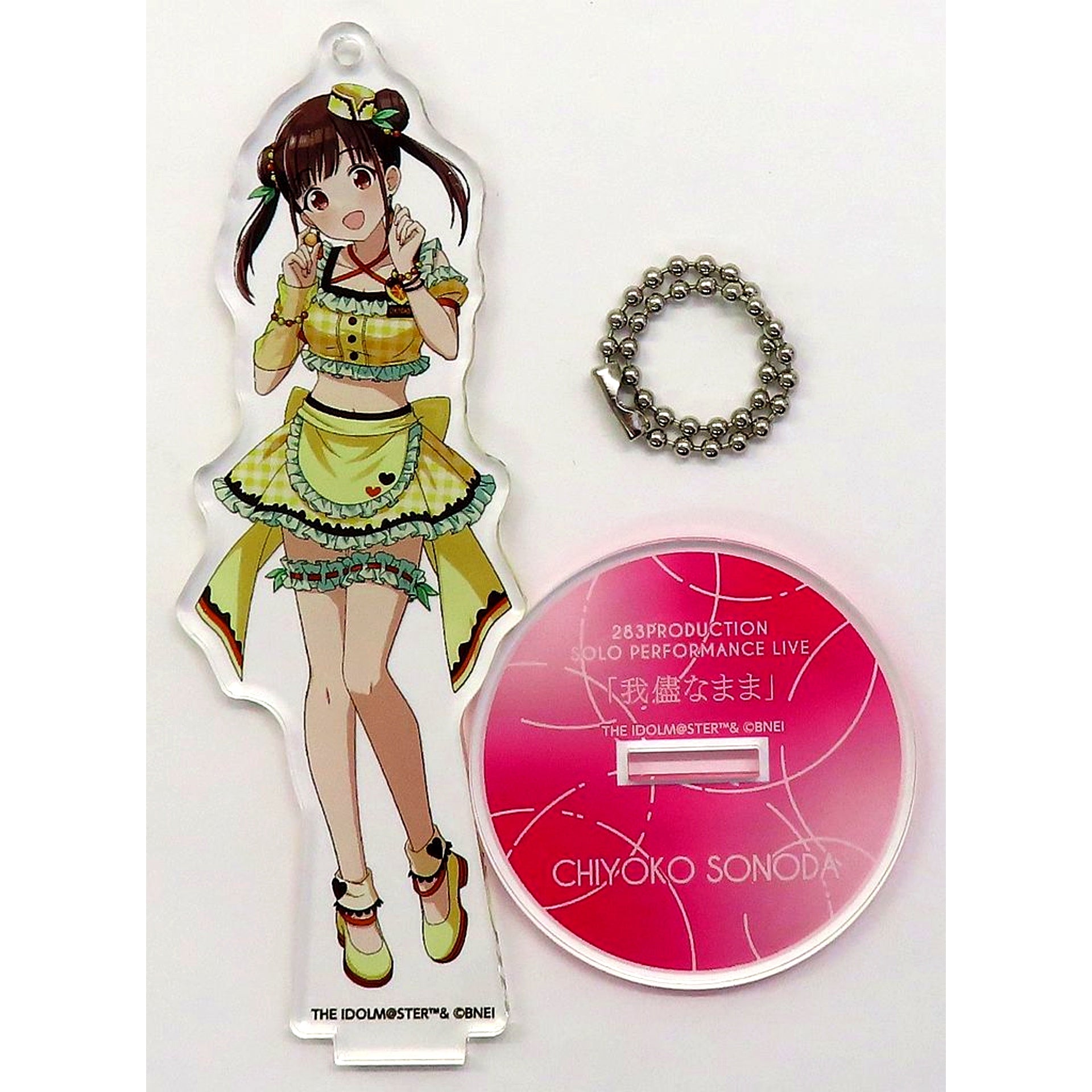 Chiyoko Sonoda The Idolmaster Shiny Colors Official Acrylic Stand Keychain SOLO LIVE ver. [USED]
