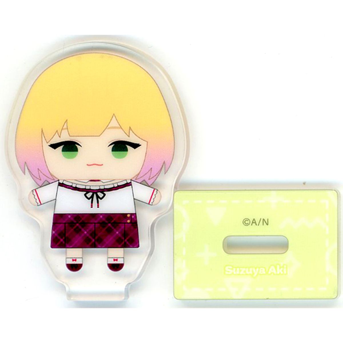 Suzuya Aki Mini Acrylic Stand Virtual YouTuber Nijisanji Niji Puppet Goods [USED]
