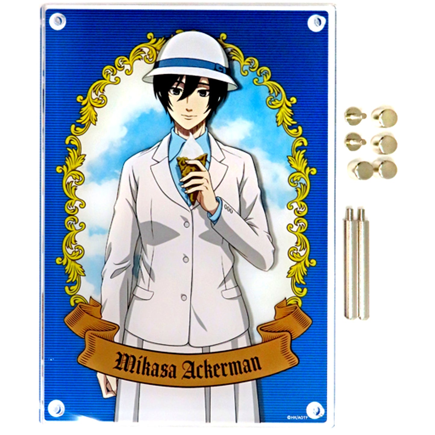 Mikasa Ackerman Kuji Mate Attack on Titan Twin Acrylic Board Prize B-2 [USED]