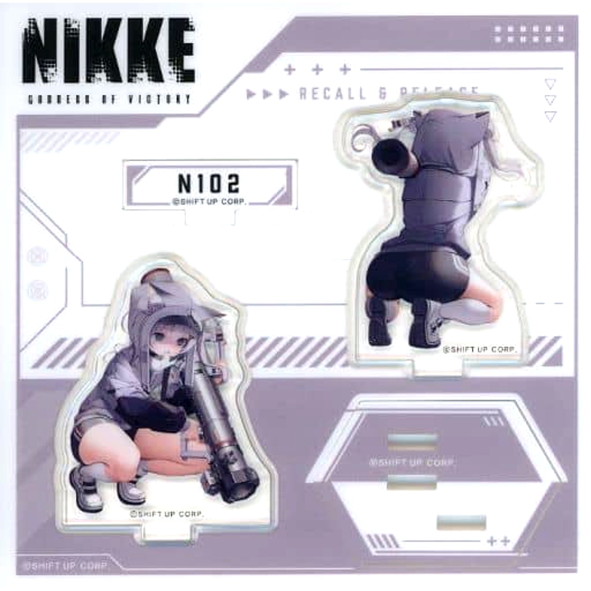 N102 GODDESS OF VICTORY: NIKKE Back View Showcase Acrylic Stand [USED]