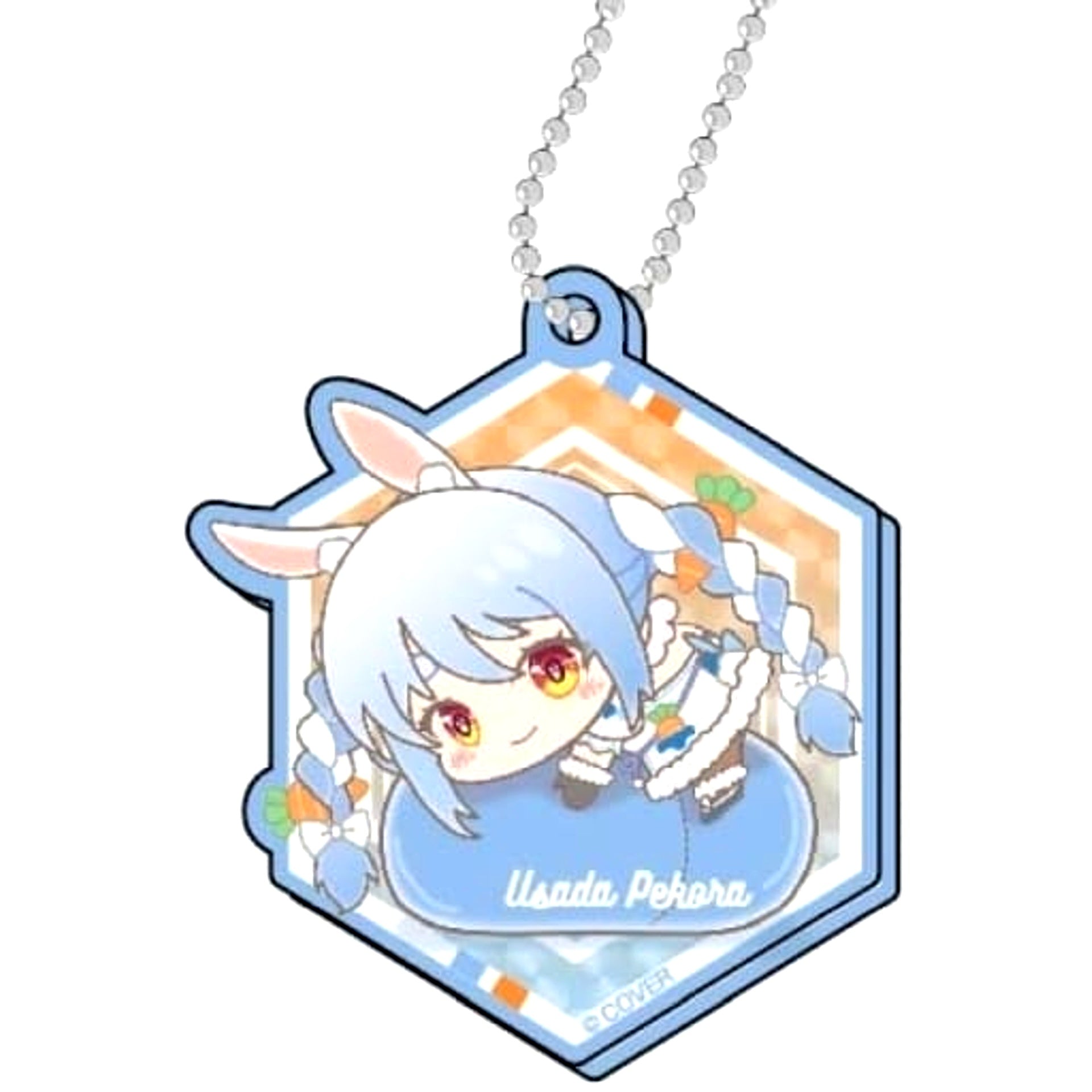 Virtual YouTuber hololive Usada Pekora Kiratto DecoFure Acrylic Keyholder Hugmeets C [USED]