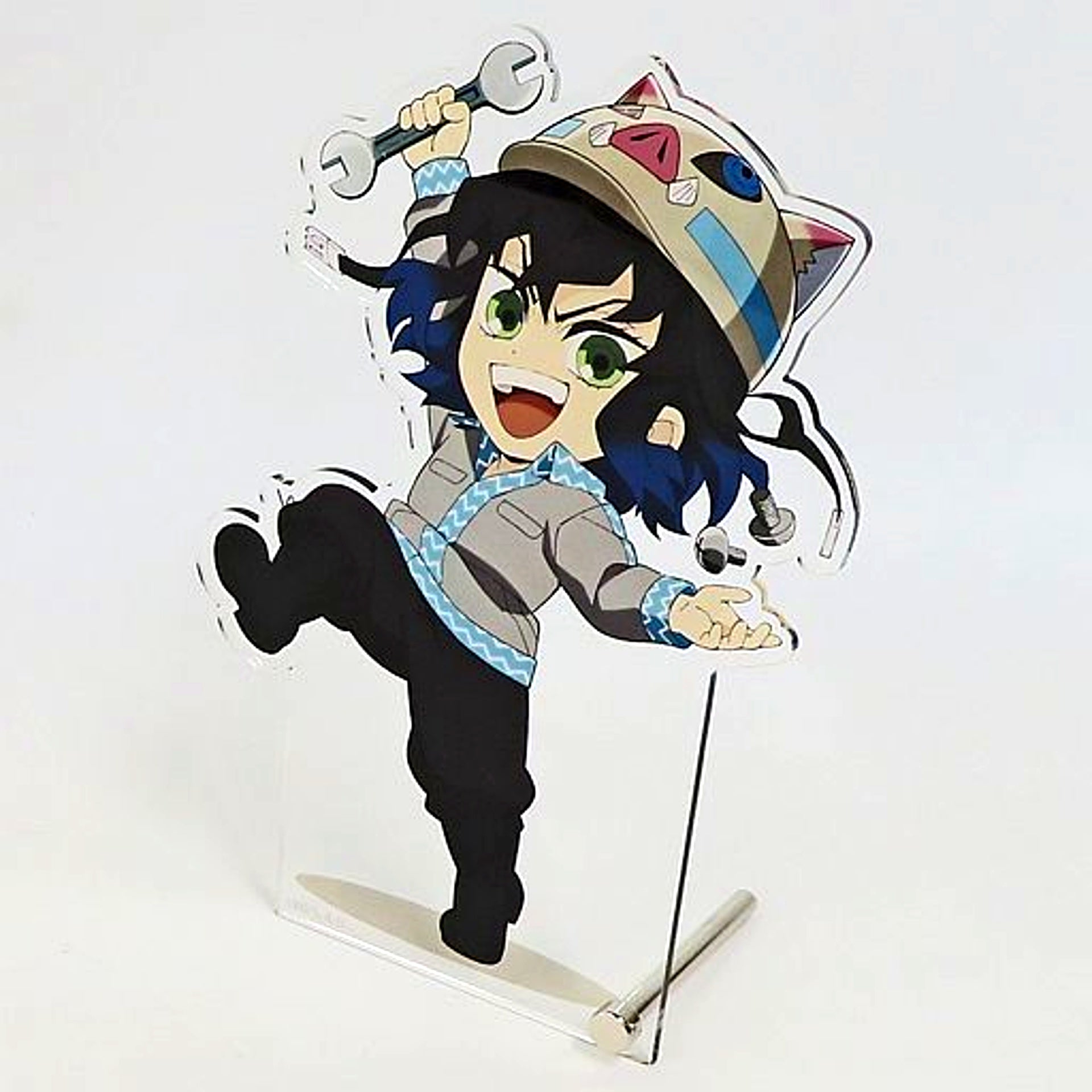 Inosuke Hashibira BIG Acrylic Stand Osaka Metro x Demon Slayer Subway Infiltration Sugoroku Great Strategy [USED]