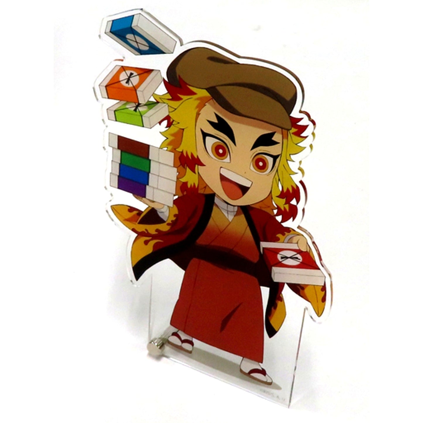 Kyojuro Rengoku BIG Acrylic Stand Osaka Metro x Demon Slayer: Kimetsu no Yaiba Subway Infiltration Sugoroku Great Operation [USED]