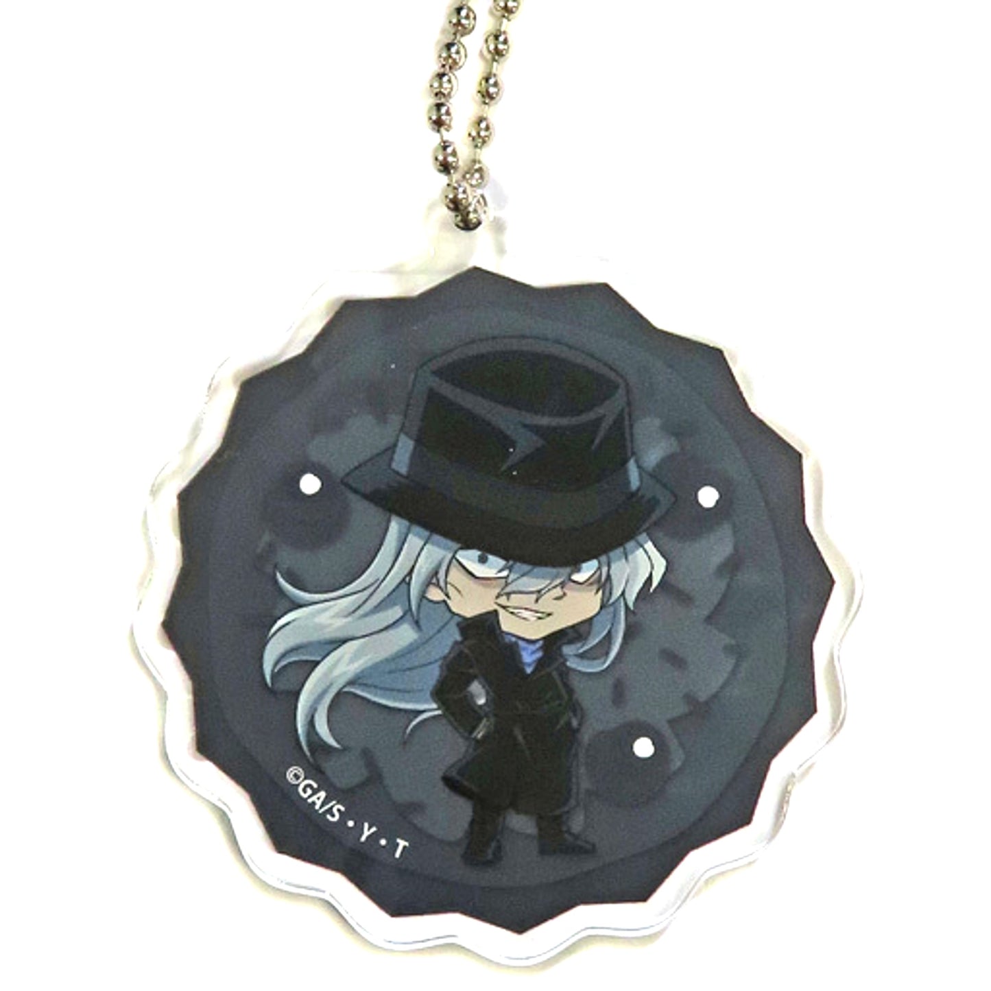 Gin Detective Conan Black Iron Submarine x Cake.jp Original Acrylic Keychain [USED]