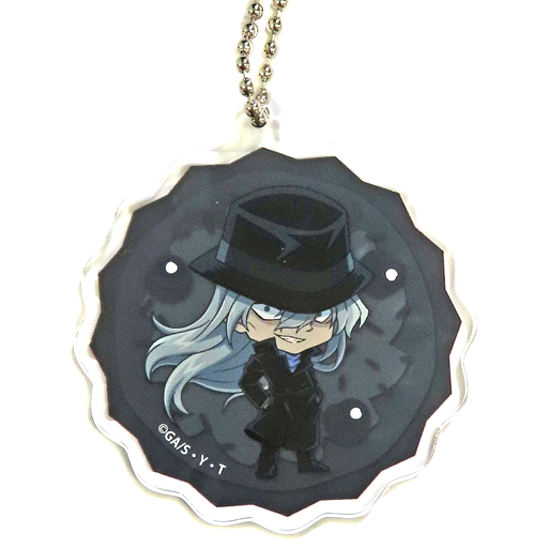 Gin Detective Conan Black Iron Submarine x Cake.jp Original Acrylic Keychain [USED]