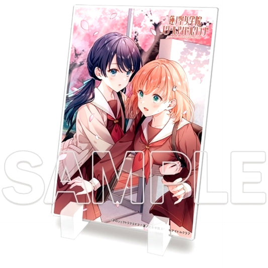 Kaho Hinoshita & Sayaka Murano Mini Acrylic Plate Love Live! Hasunosora Girls' High School Idol Club [USED]