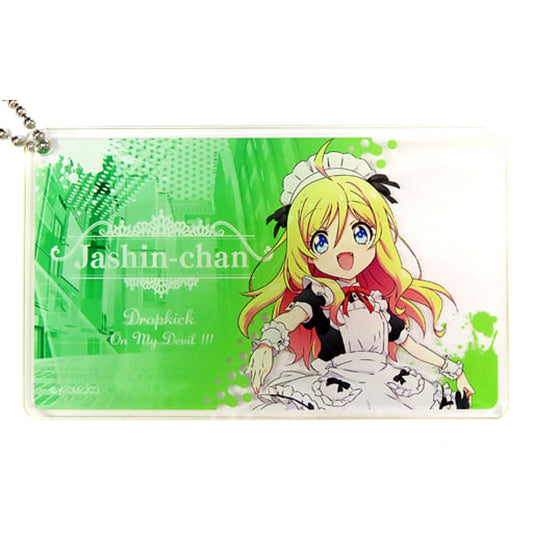 Dropkick On My Devil!! X Jashin-chan Anime Illustration Ver. Business Card Style Acrylic Keychain Collection Atre Akihabara Dropkick Hall It’s Just Like a Major Title Exclusive Acrylic Item [USED]