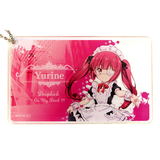 Dropkick On My Devil!! X Yurine Hanazono Anime Illustration Ver. Business Card Style Acrylic Keychain Collection Atre Akihabara Dropkick on My Devil! Hall It’s Just Like a Major Title Exclusive Acrylic Item [USED]