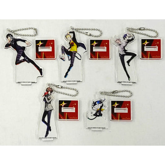 Persona 5 Royal 5 Piece Set Mini Acrylic Stand Keychain Stellaworth Limited Included with PS5 Switch Game Acrylic Stands [USED]
