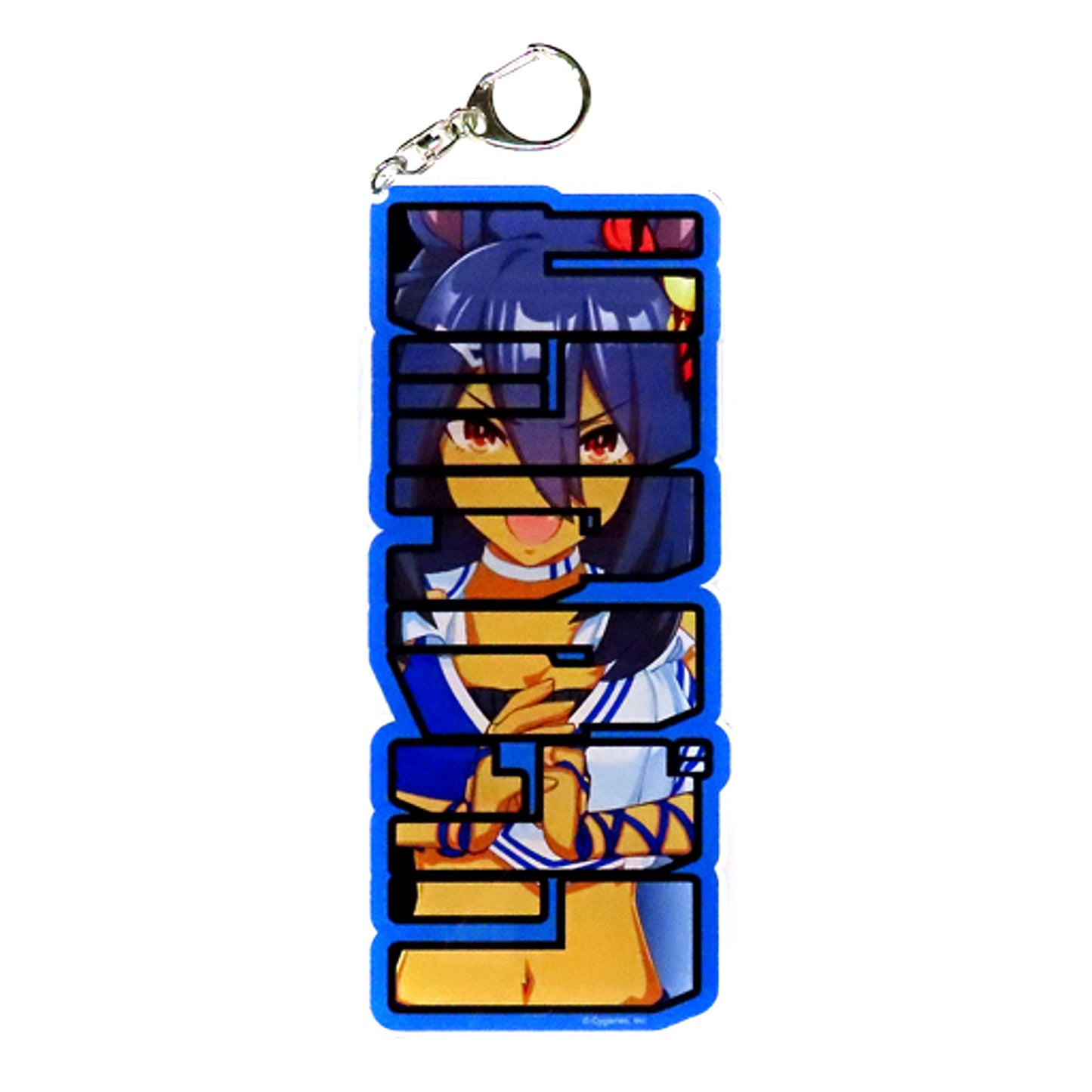 Hishi Amazon Racing Uniform Umamusume Pretty Derby Big Acrylic Plate Keychain NAMCO Promotion SECOND [USED]