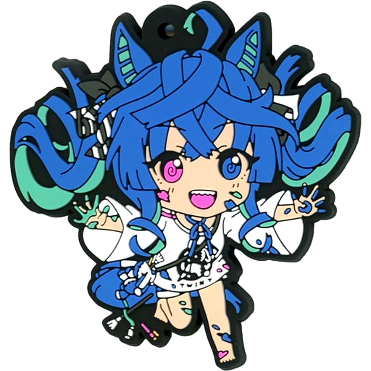 Twin Turbo Umamusume Pretty Derby Rubber Keychain Painter Style NAMCO Promotion SECOND [USED]