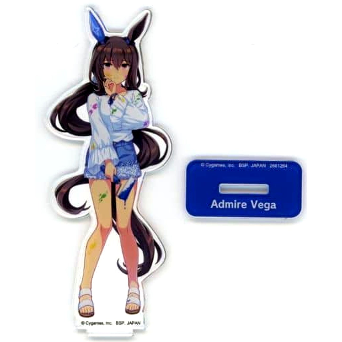 Admire Vega Uma Musume Pretty Derby NAMCO Promotion SECOND Stand Attached Big Acrylic Plate Painter Style Vol.2 [USED]