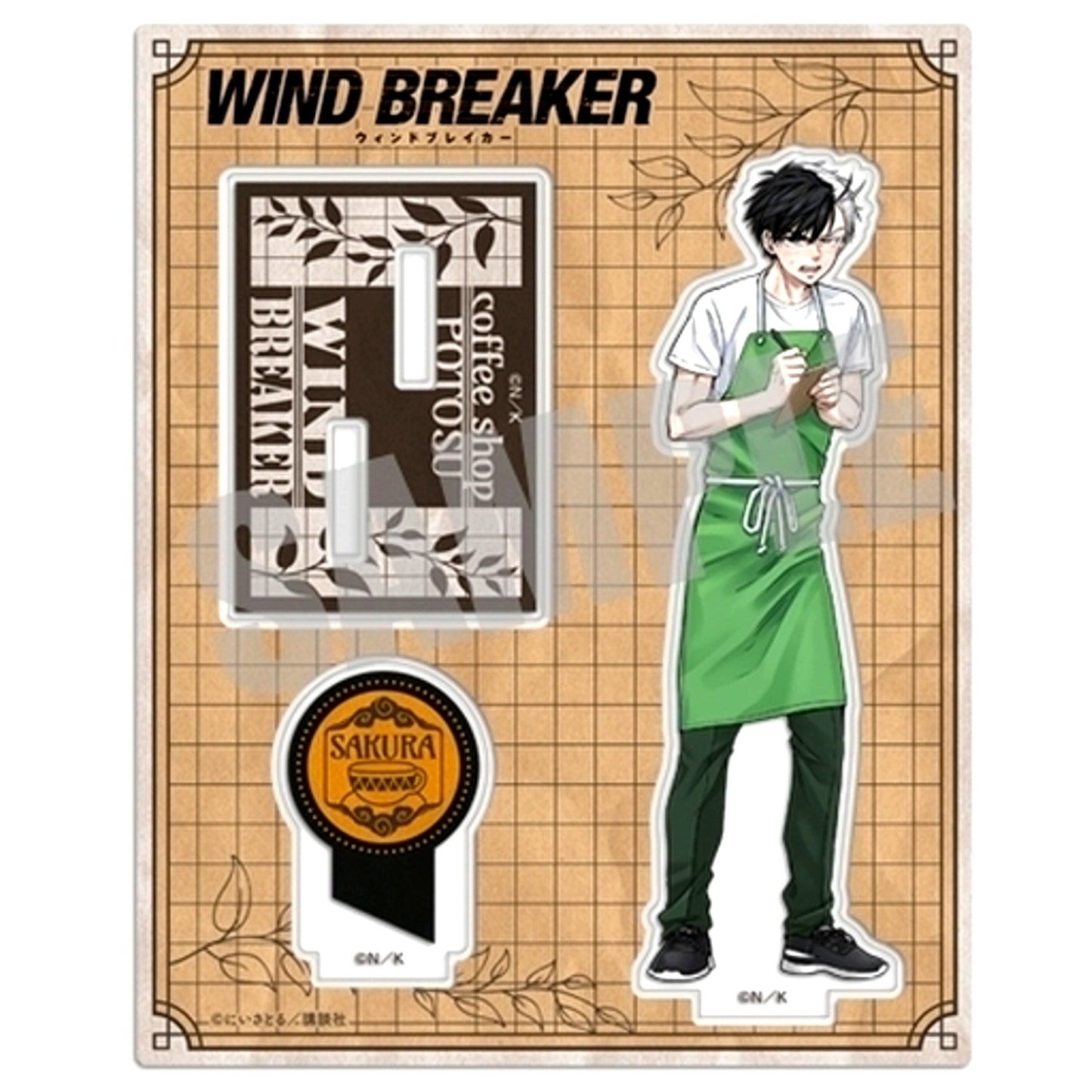Haruka Sakura Coffee shop Ver. WIND BREAKER Acrylic Stand [USED]
