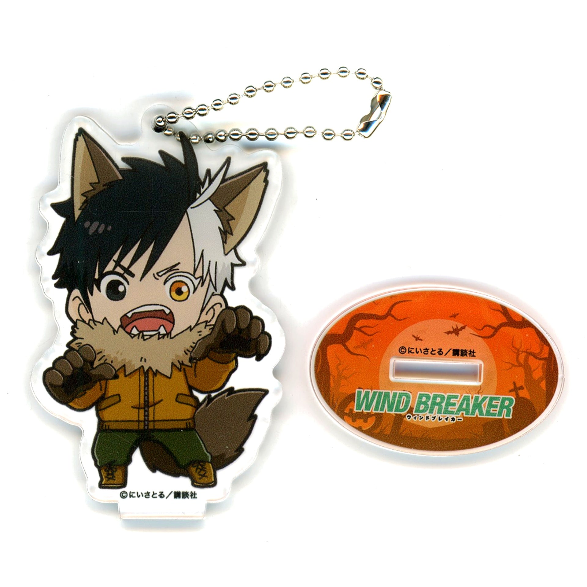 Haruka Sakura Wind Breaker x Oshi to Ame Mini Character Acrylic Stand [USED]