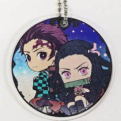 Demon Slayer: Kimetsu no Yaiba Tanjiro Kamado Nezuko Kamado Ichiban Kuji Iza Katanakaji no Sato e Acrylic Charms Kyunchara Illustrations Prize F Charm [USED]