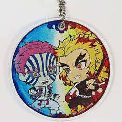 Demon Slayer: Kimetsu no Yaiba Kyojuro Rengoku Akaza Ichiban Kuji Iza Katanakaji no Sato e Acrylic Charms Kyunchara Illustrations Prize F Charm [USED]