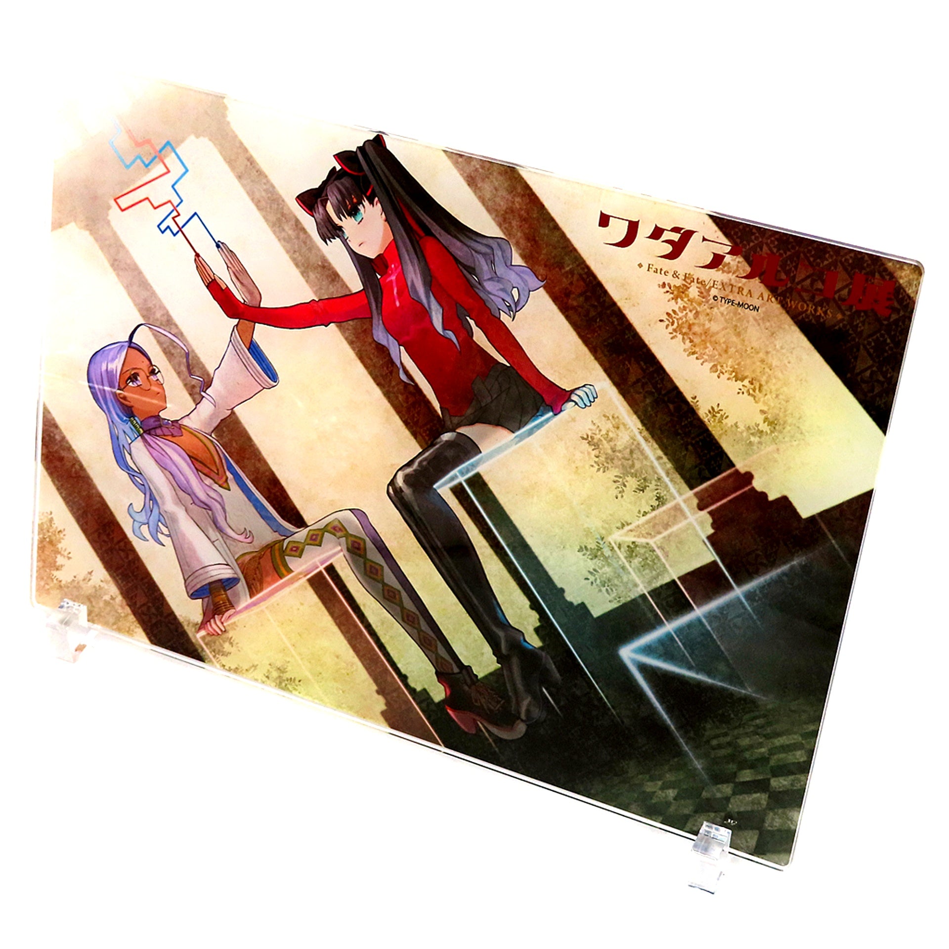 Rani VIII & Rin Tohsaka Acrylic Board Wada Arco Exhibition Fate & Fate/EXTRA ART WORKS Aichi Venue Limited [USED]