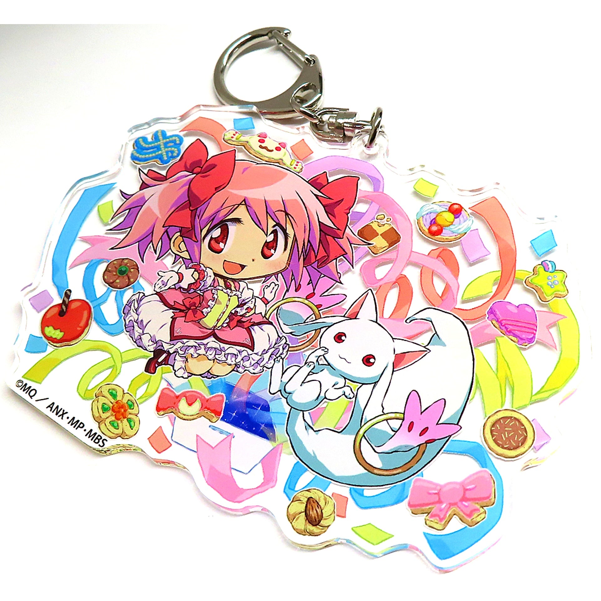 Madoka Kaname & Kyubey Puella Magi Madoka Magica 10 Exhibition Regional Limited Illustration Acrylic Charm After Event Mail Order Limited [USED]