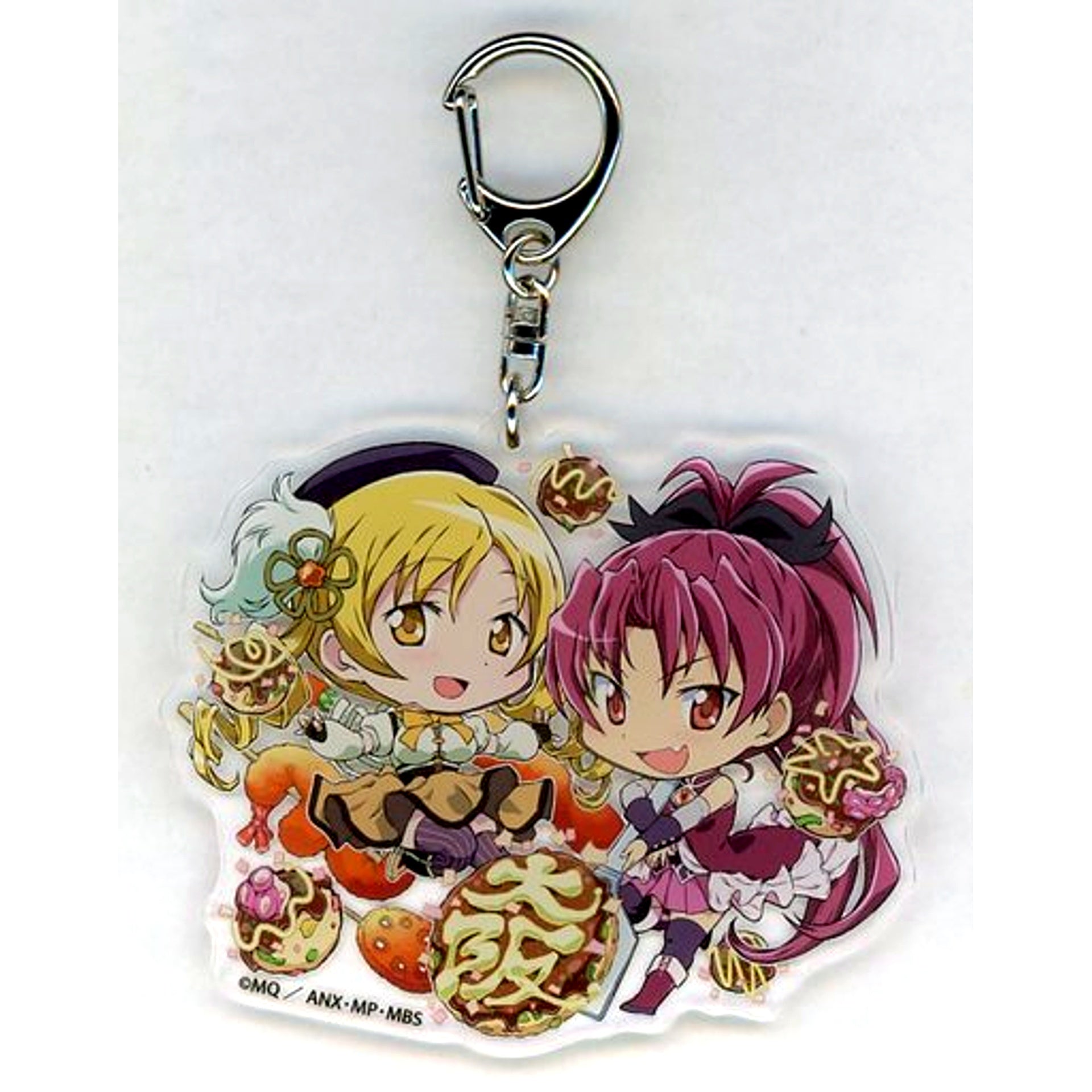 Mami Tomoe & Kyoko Sakura Puella Magi Madoka Magica 10 Exhibition Regional Limited Illustration Acrylic Charm Osaka Limited [USED]