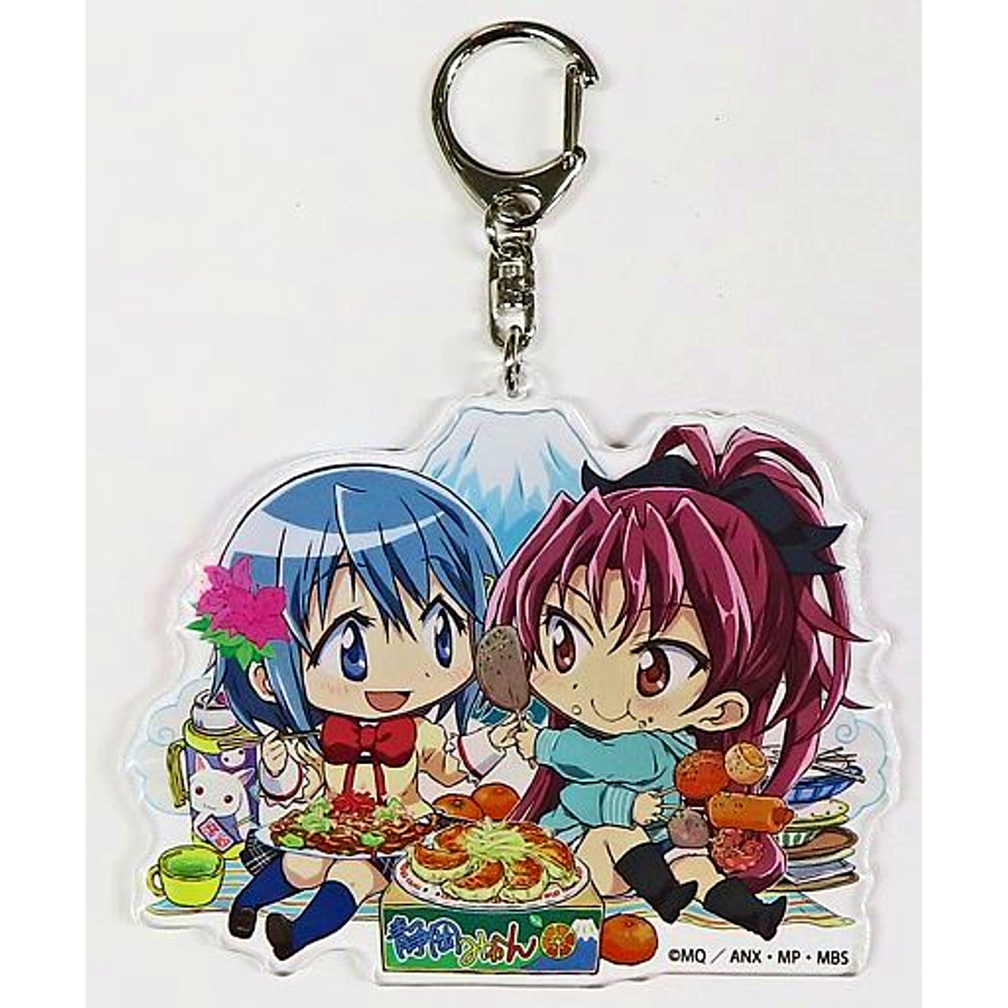 Sayaka Miki & Kyoko Sakura Puella Magi Madoka Magica 10 Exhibition Regional Limited Illustration Acrylic Charm Shizuoka Limited [USED]