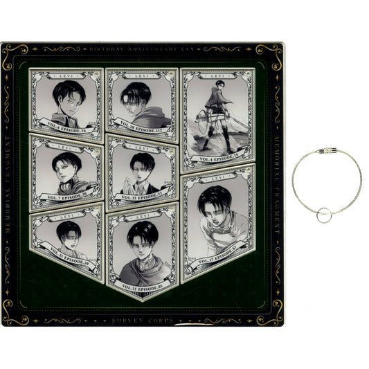 Levi Ackerman Type B Attack on Titan Luxury Specification Complete BOX Trading Acrylic Keychain [USED]