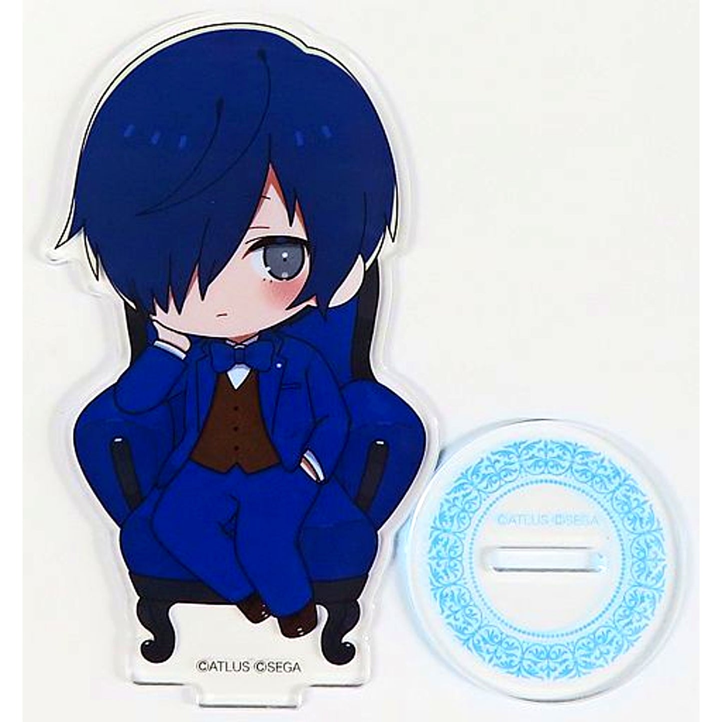 Male Protagonist Deformed Persona 3 Persona Series x ESCRIT Collab Buffet Welcome to the Velvet Room Party Acrylic Keychain [USED]