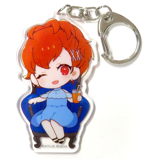 Female Protagonist Deformed Persona 3 Portable Persona Series x ESCRIT Collab Buffet Welcome to the Velvet Room Party Acrylic Keychain [USED]