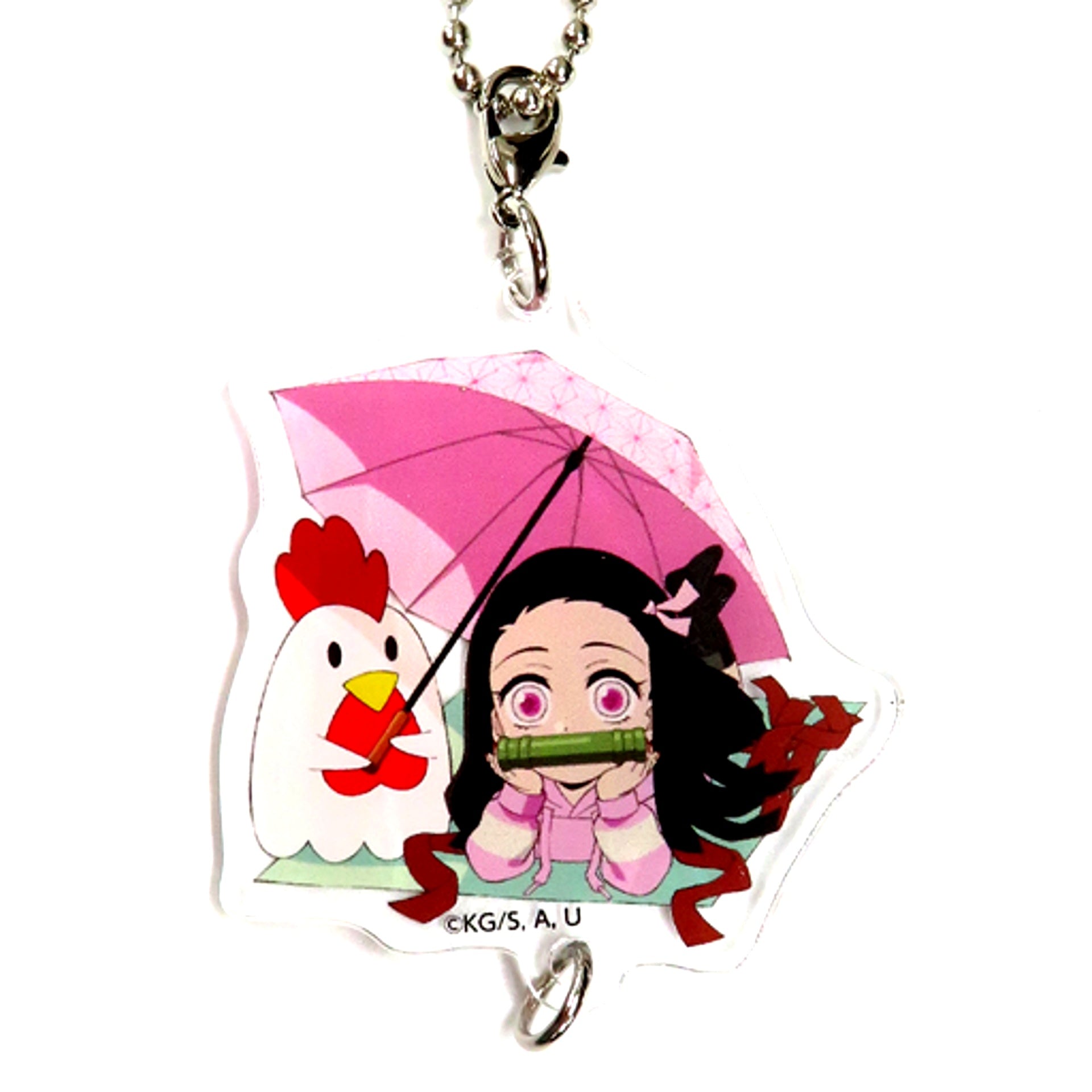 Nezuko Kamado Demon Slayer Kimetsu no Yaiba x Lawson Connecting Acrylic Charm [USED]