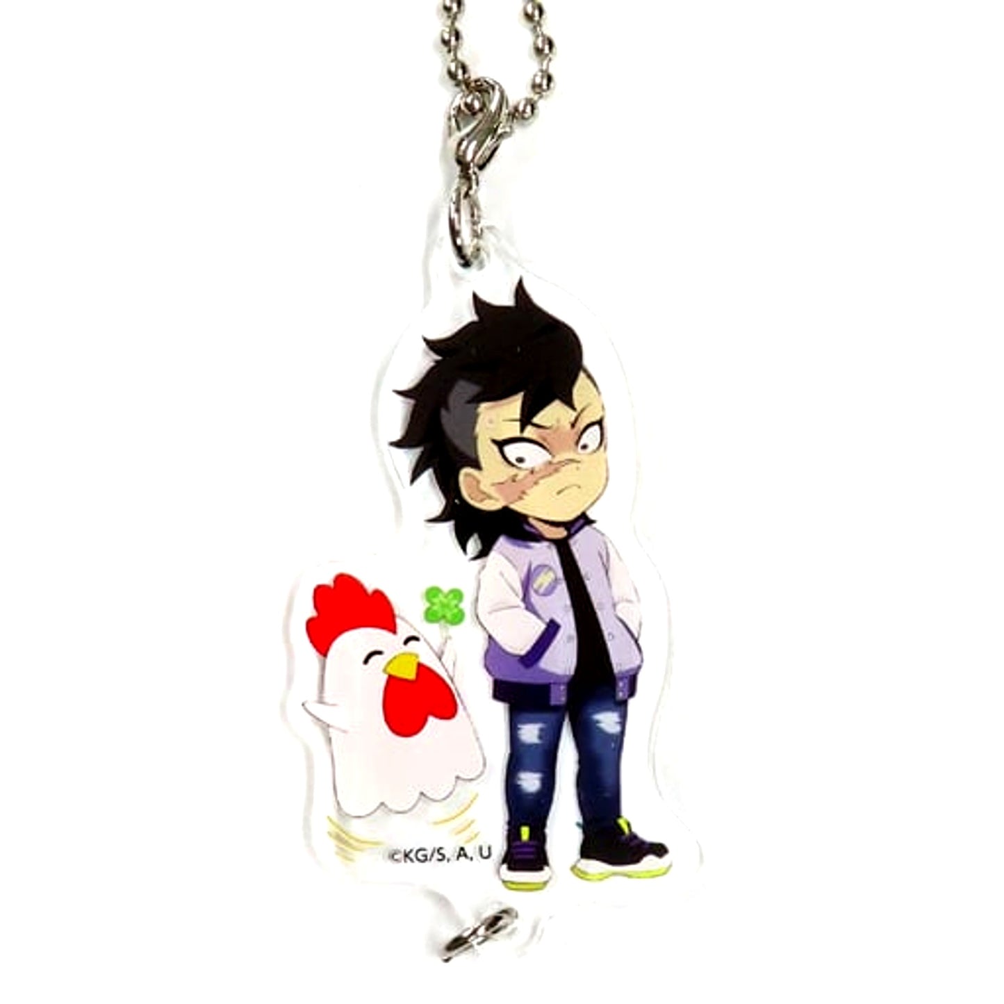 Genya Shinazugawa Demon Slayer Kimetsu no Yaiba x Lawson Connecting Acrylic Charm [USED]