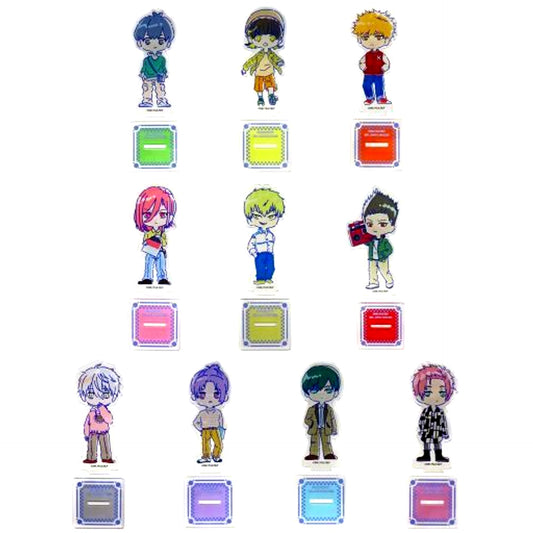 Set of 10 Nostalpop Blue Lock Acrylic Plate with Stand [USED]