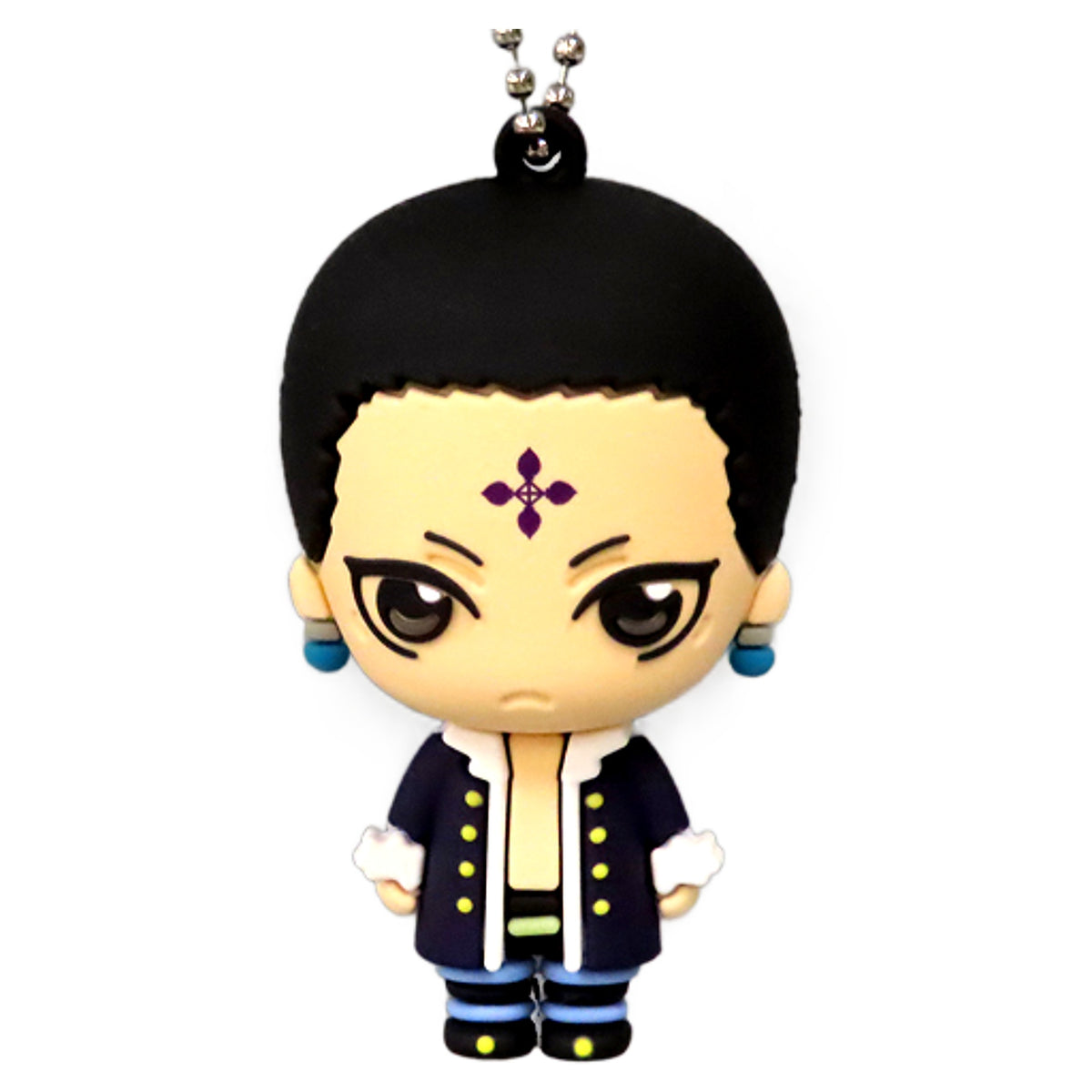 Chrollo Lucilfer Hunter x Hunter Three Dimensional Rubber Mascot 003 Key Chain [USED]