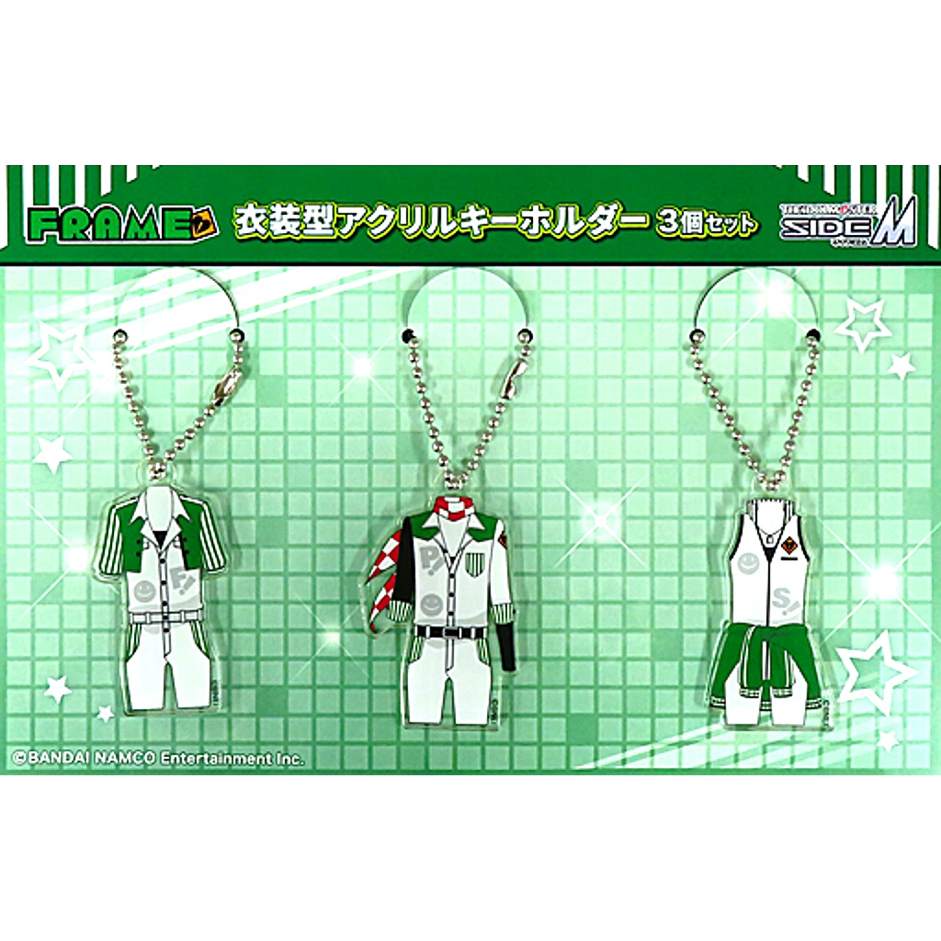 Set of 3 FRAME The Idolm@ster SideM Costume Type Acrylic Keychain [USED]