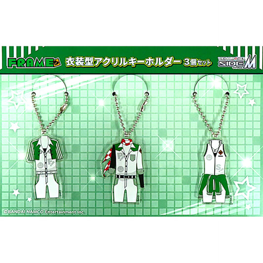 Set of 3 FRAME The Idolm@ster SideM Costume Type Acrylic Keychain [USED]