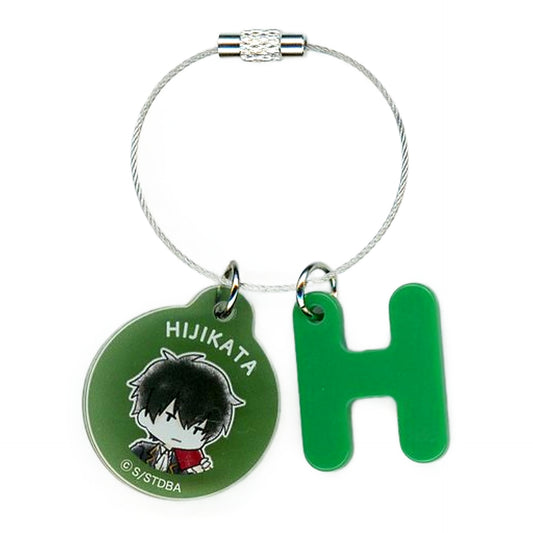 Toushirou Hijikata Gintama Initial Key Ring Capcom Cafe Gintama 3rd Limited Mascot [USED]