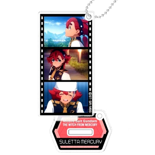 B. Suletta Mercury Mobile Suit Gundam The Witch from Mercury Famous Scene Acrylic Stand Keychain [USED]