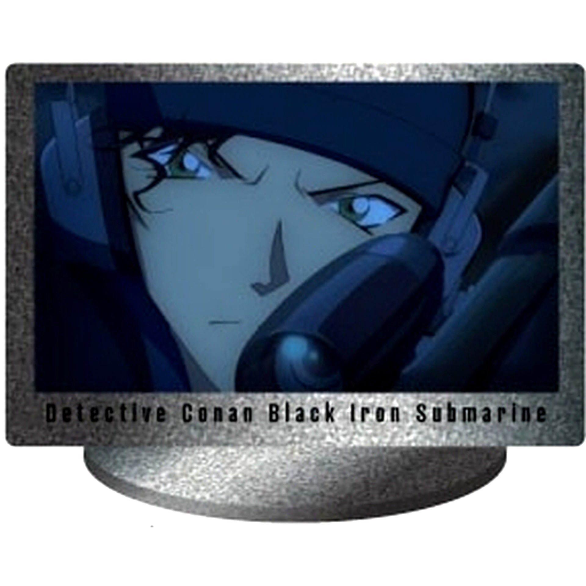 Shuichi Akai Detective Conan Black Iron Submarine Scene Shot Trading Mini Acrylic Stand [USED]