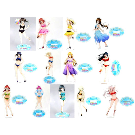 Set of 13 Acrylic Figure Kujibikido Love Live! Nijigasaki High School Idol Club Online Kuji Ver.LoveLive!Days Nijigaku B Prize [USED]