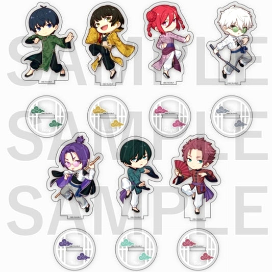 Set of 7 Blue Lock China Kung Fu Trading Acrylic Stand [USED]