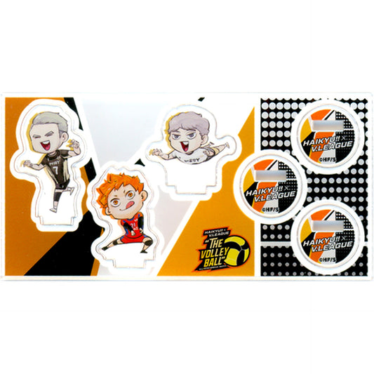 Yoffe / Hinata / Inunaki Haikyu!! x V.LEAGUE ALLSTAR SPECIAL MATCH THE VOLLEYBALL Acrylic Mini Figure V League Ver. [USED]