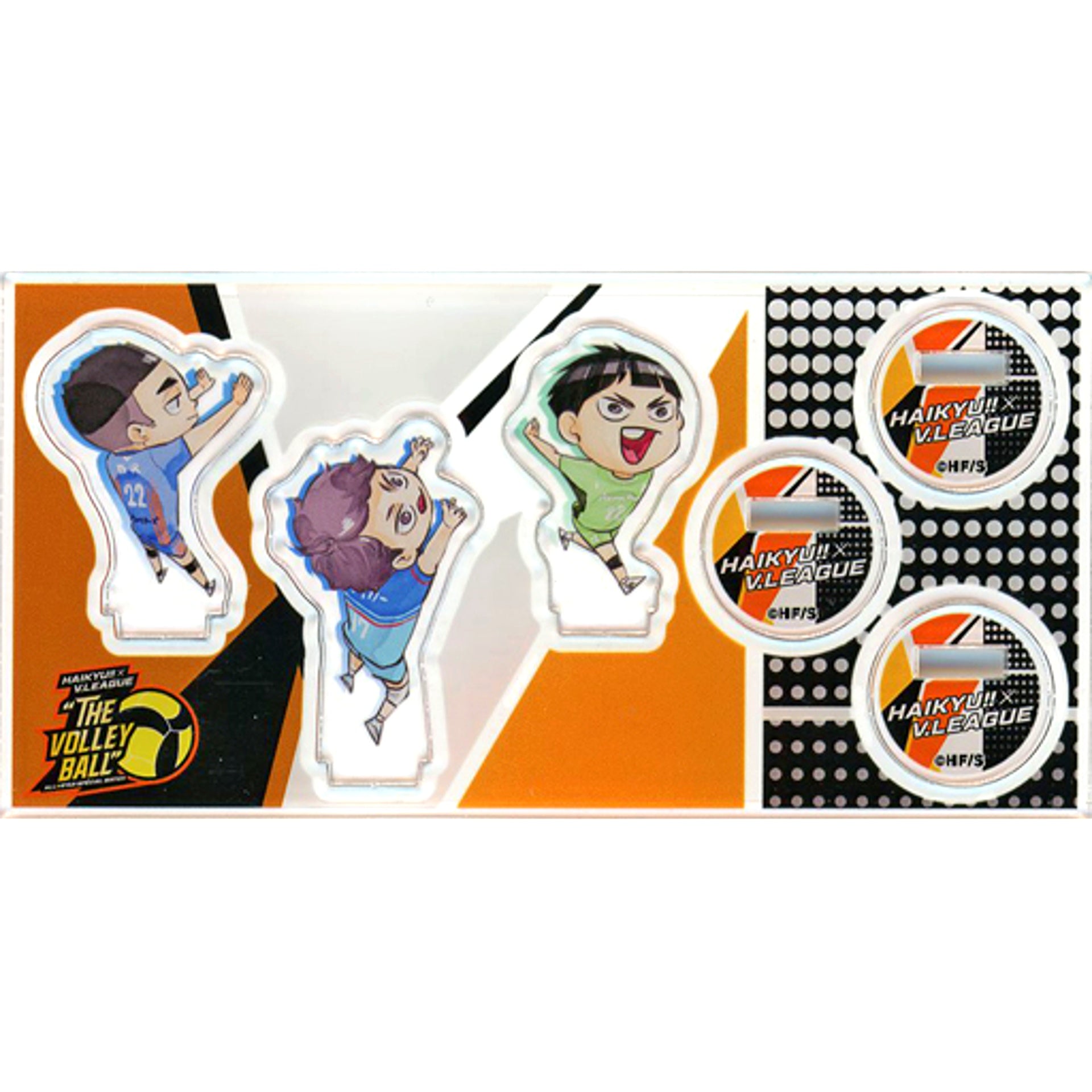 Hyakuzawa / Oikawa / Goshiki Haikyu!! x V.LEAGUE ALLSTAR SPECIAL MATCH THE VOLLEYBALL Acrylic Mini Figure V League Ver. [USED]