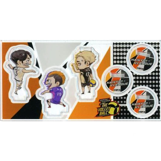 Romero / Yamamoto / Miya - Atsumu Haikyu!! x V.LEAGUE ALLSTAR SPECIAL MATCH THE VOLLEYBALL Acrylic Mini Figure V League Ver. [USED]